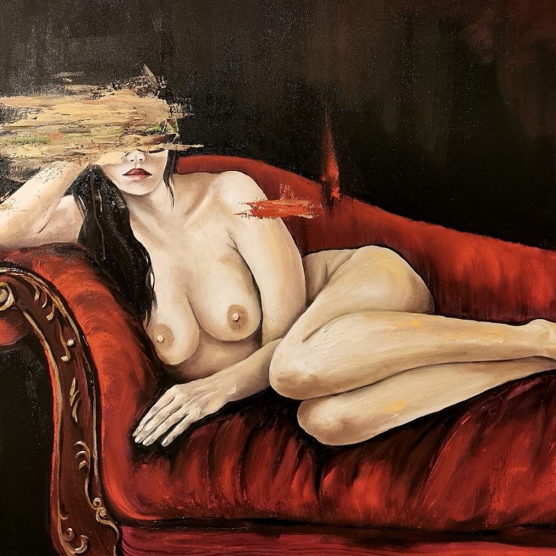 Nudo sul divano